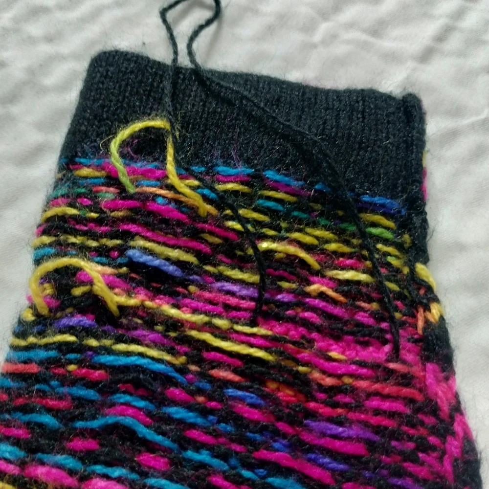 One‎ of a Kind Hand Made Knit Piñta Festival Burro (donkey) Party Sweater S/M